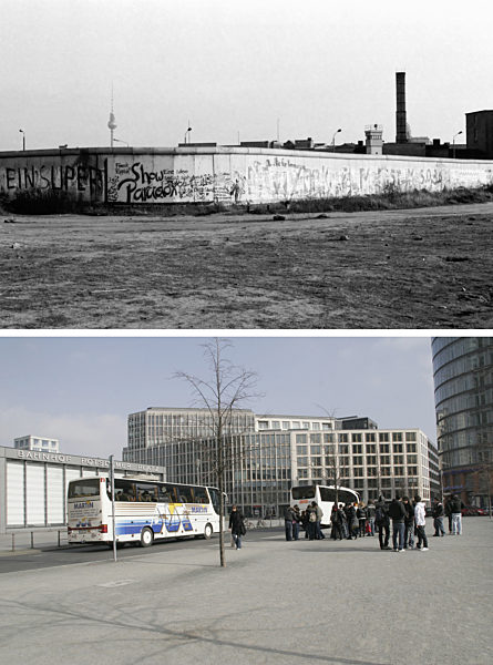 Berliner Mauer - Potsdamer Platz 1982/2008