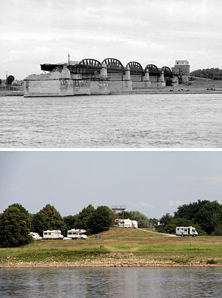 Innerdeutsche Grenze - Elbbrücke Dömitz (Eisenbahn) 1982/2011