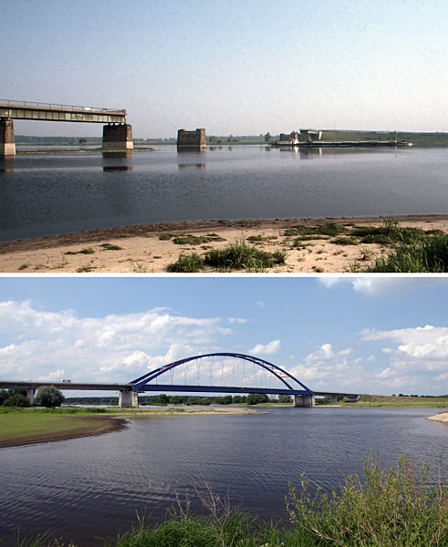 Innerdeutsche Grenze - Elbbrücke Dömitz 1984/2011