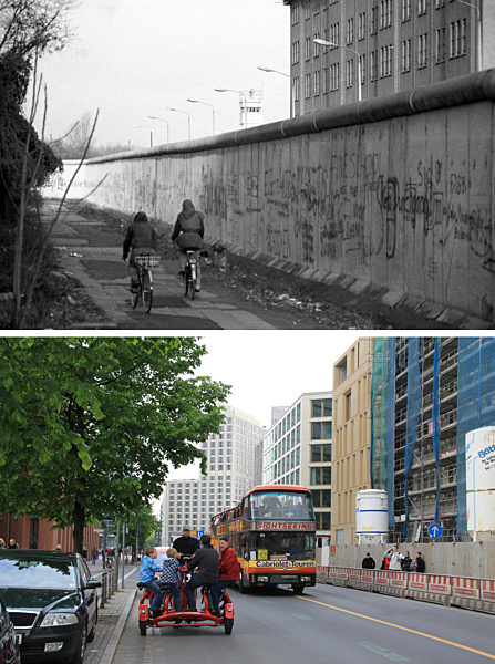 Berliner Mauer - Stresemannstraße 1982/2010