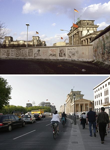 Berliner Mauer - Brandenburger Tor 1984/2008