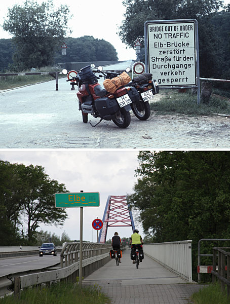 Innerdeutsche Grenze - Elbbrücke Dömitz 1984/2011