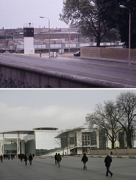 Berliner Mauer - Am Reichstag nähe Spreeufer 1984/2008