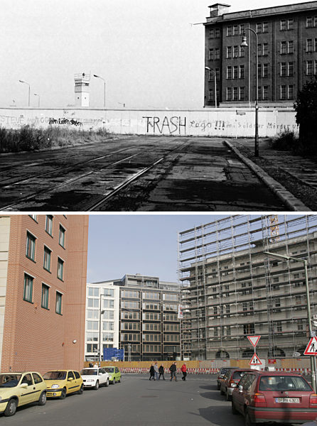 Berliner Mauer - Köthener Straße 1982/2008