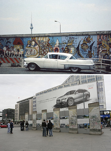 Berliner Mauer - Potsdamer Platz 1984/2009