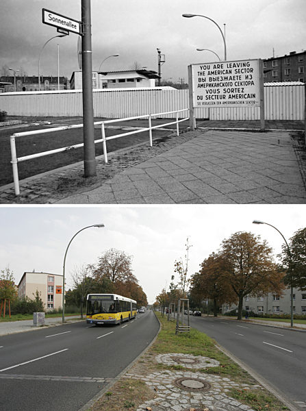 Berliner Mauer - Sonnenallee 1982/2007