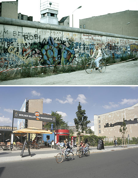 Berliner Mauer - Zimmerstraße 1984/2009