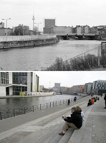 Berliner Mauer - Spreeufer 1982/2008