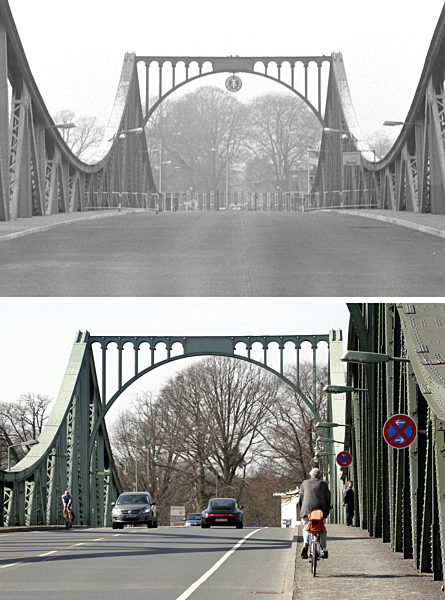 Innerdeutsche Grenze - Glienicker Brücke in Potsdam 1982/2010