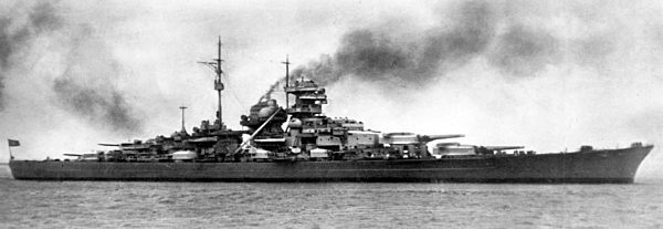 II. WK - Kriegsmarine - Schlachtschiff "Bismarck" 1942