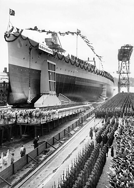 II. WK - Kriegsmarine - Schlachtschiff "Scharnhorst" 1936