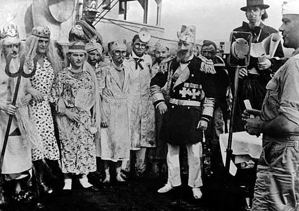 II. WK - Kriegsmarine - Äquatortaufe 1943