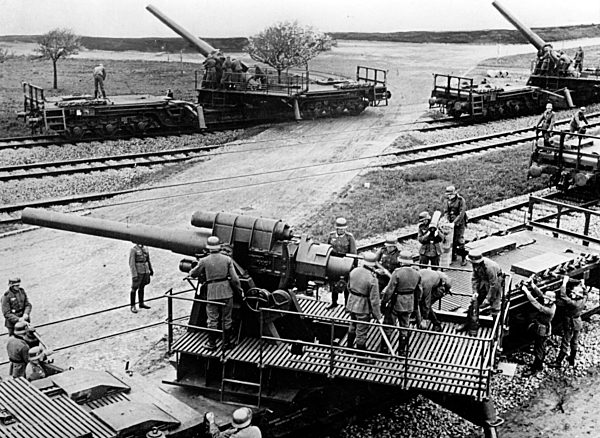 II. WK - Deutsche Wehrmacht - Eisenbahngeschuetz 1940