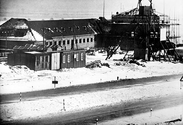 III. Reich - Reichsautobahn - Raststätte im Bau 1937