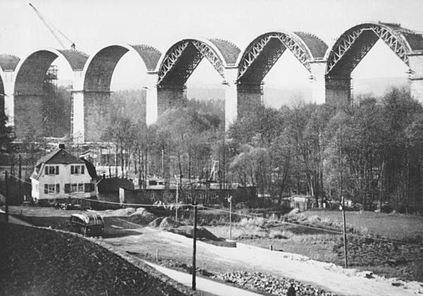 III. Reich - Reichsautobahn Elstertalbrücke 1939