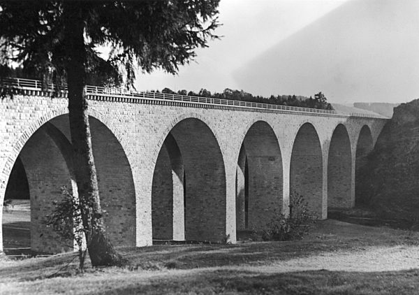 III. Reich - Reichsautobahn Saalebrücke 1938