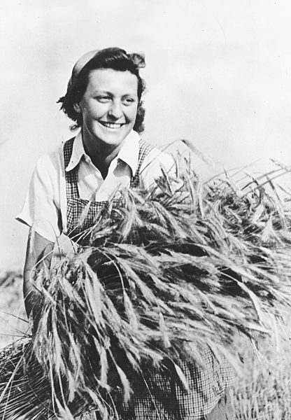 II. WK - Studentin im Ernteeinsatz 1944
