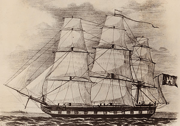 Segelschiff "Deutschland" 19. Jh.