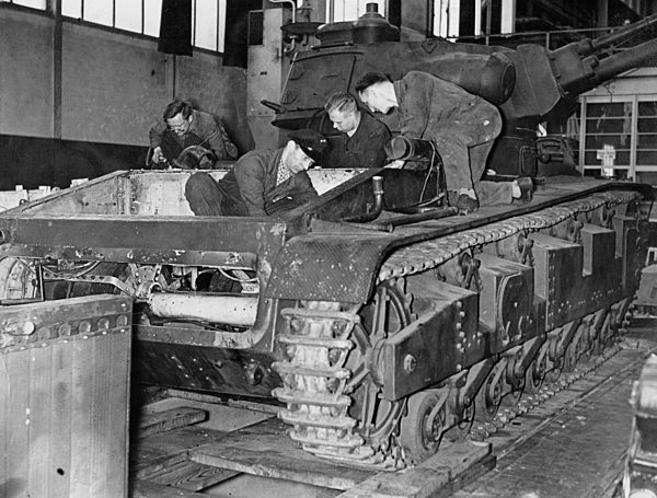 WW II - Assembling a Tank