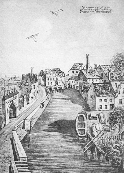 I. WK - Flandern - Zerstörte Bauwerke 1915