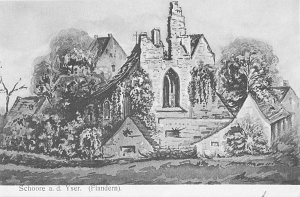 I. WK - Flandern - Zerstörte Bauwerke 1915