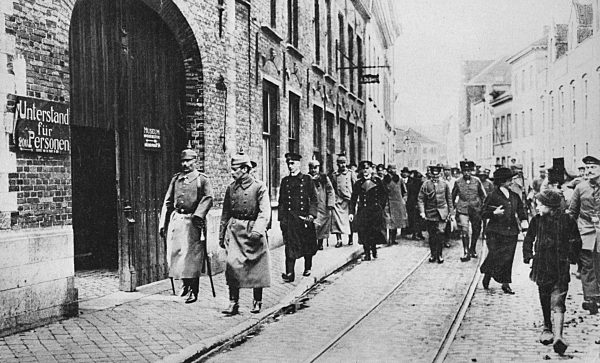 I. WK - Kaiser Wilhelm II. in Belgien