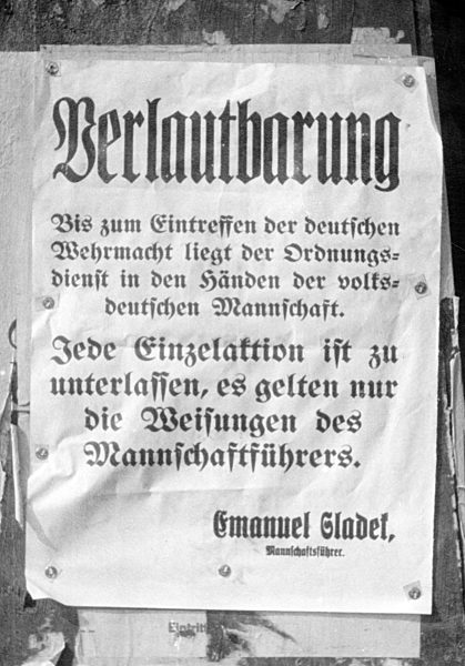 III. Reich - Protektorat Böhmen und Mähren 1939