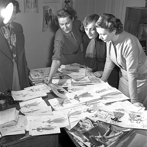 DDR - Herstellung Schnittmusterbogen 1953