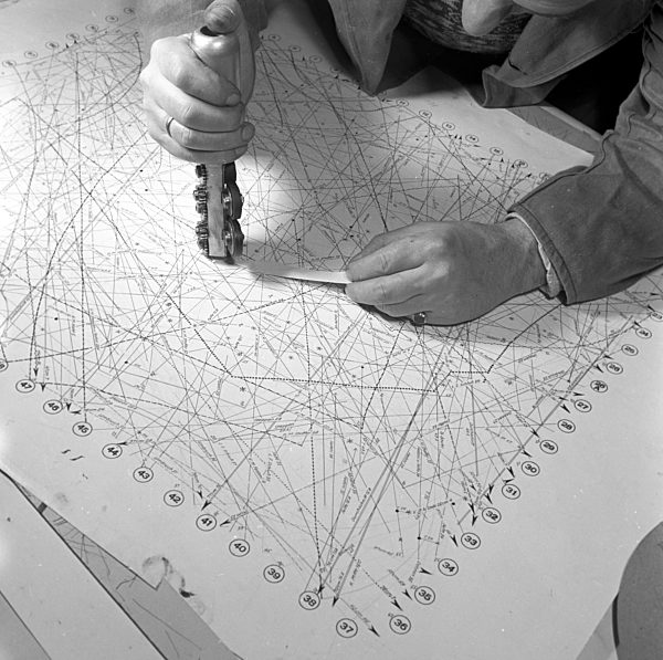 DDR - Herstellung Schnittmusterbogen 1953