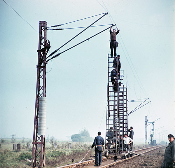 DDR - Streckenelektrifizierung 1959