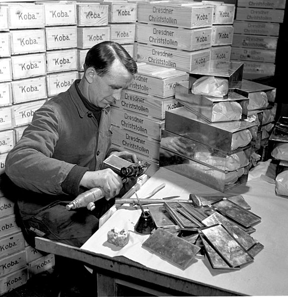 DDR - Dresdner Christstollen 1954