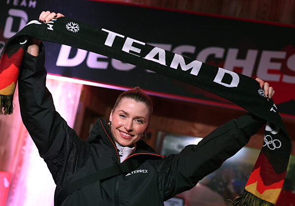 Deutsches Haus - Olympische Winterspiele 2026 - Lena Gercke im Deutschen Haus