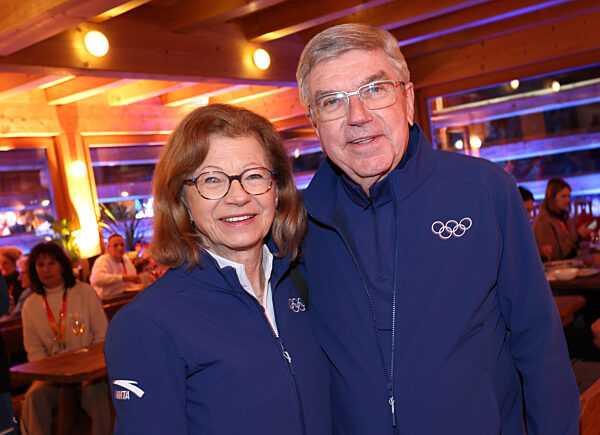 Deutsches Haus - Olympische Winterspiele 2026 - Thomas Bach und Ehefrau