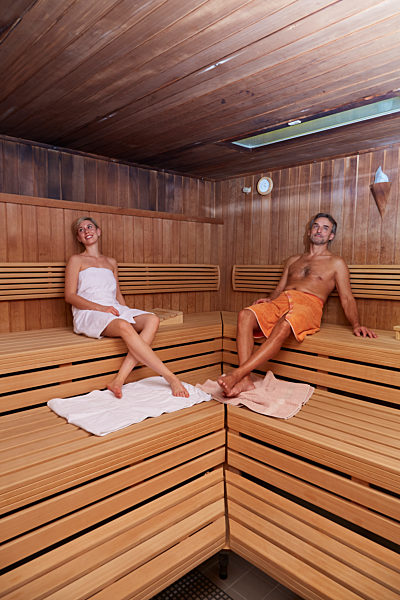 In der Sauna