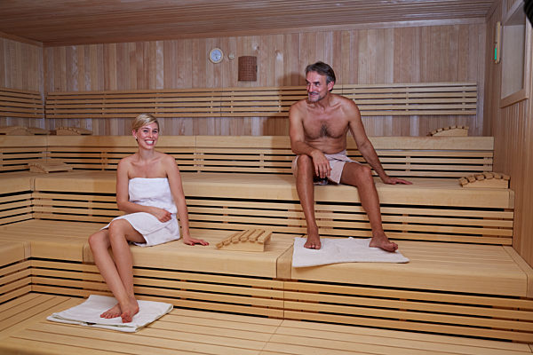 In der Sauna