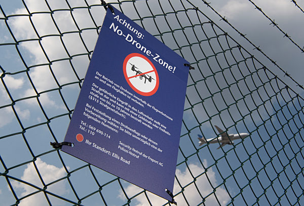 "No-Drone-Zone" für Drohnen am Flughafen