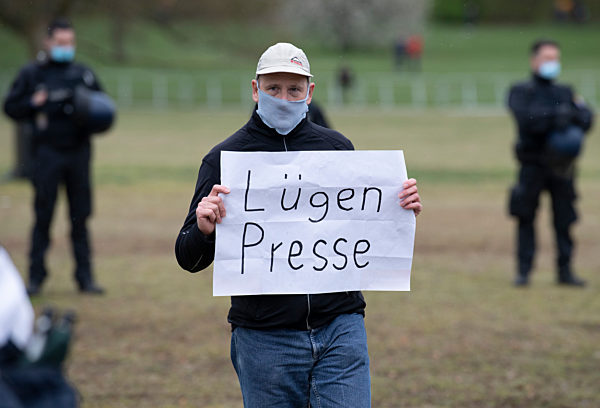 Demonstration der Initiative «Querdenken» in Frankfurt