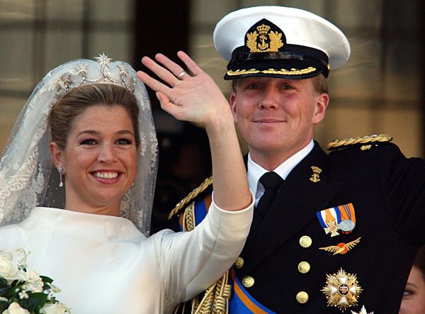 Willem & Maxima heiraten: auf dem Balkon