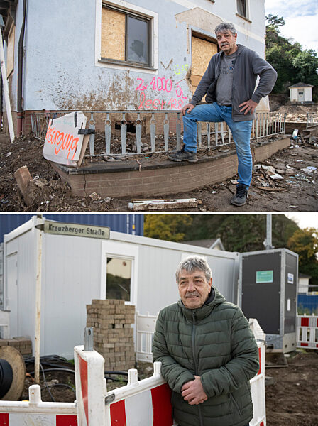 Nach der Flutkatastrophe - Menschen im Ahrtal erschöpft