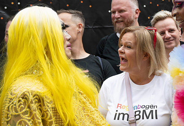 Christopher Street Day (CSD) Frankfurt - Nancy Faeser