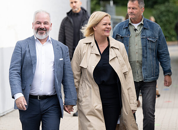 Landtagswahl Hessen - Stimmabgabe Faeser