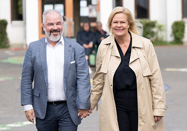 Landtagswahl Hessen - Stimmabgabe Faeser