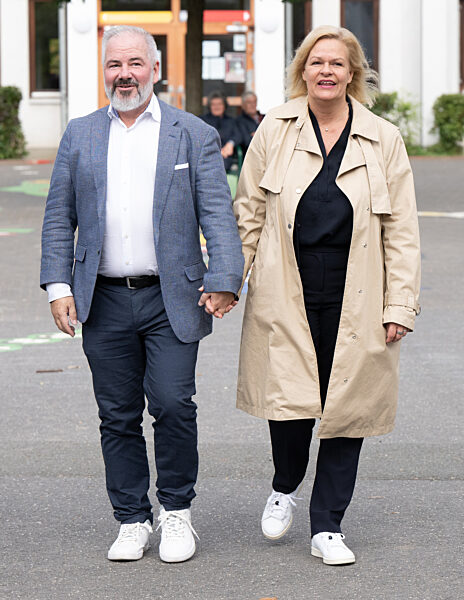 Landtagswahl Hessen - Stimmabgabe Faeser