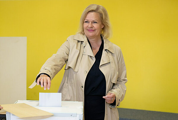 Landtagswahl Hessen - Stimmabgabe Faeser