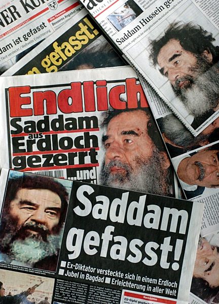 Saddam's arrest dominates headlines