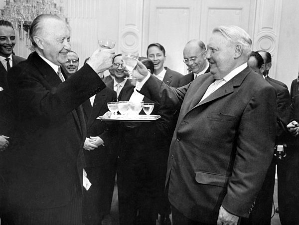 10 Jahre Währungsreform - Erhard und Adenauer