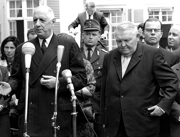 Frankreichs Staatspräsident de Gaulle in Bonn