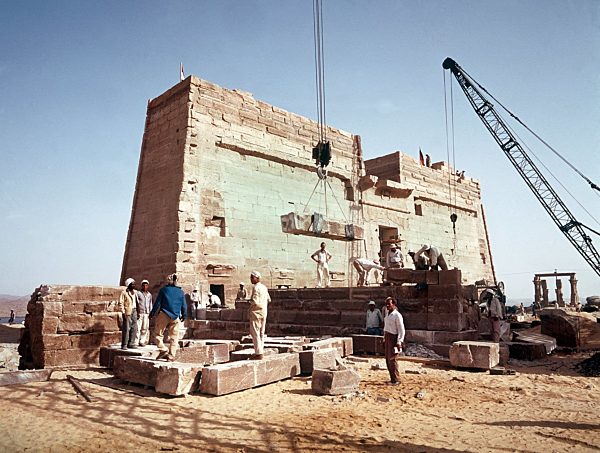 Verlegung des Mandulis-Tempels in Ägypten
