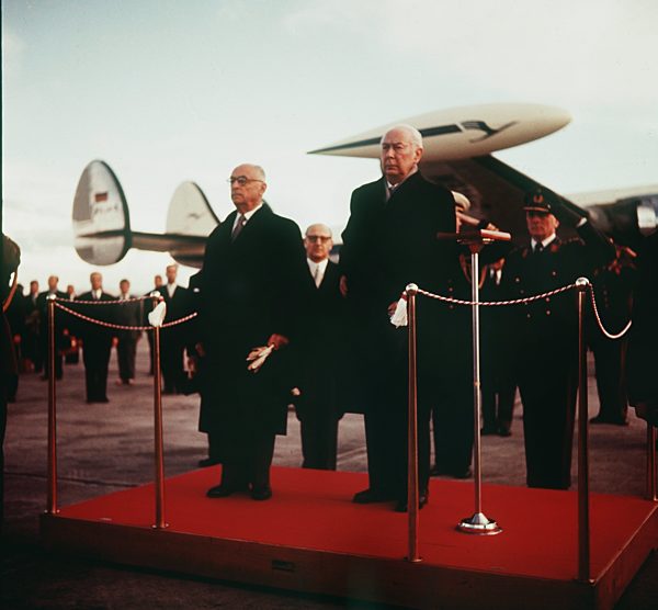 German President Theodor Heuss on state visit to Turkey