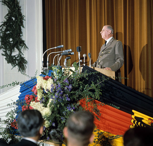 Charles de Gaulle in Hamburg 1962